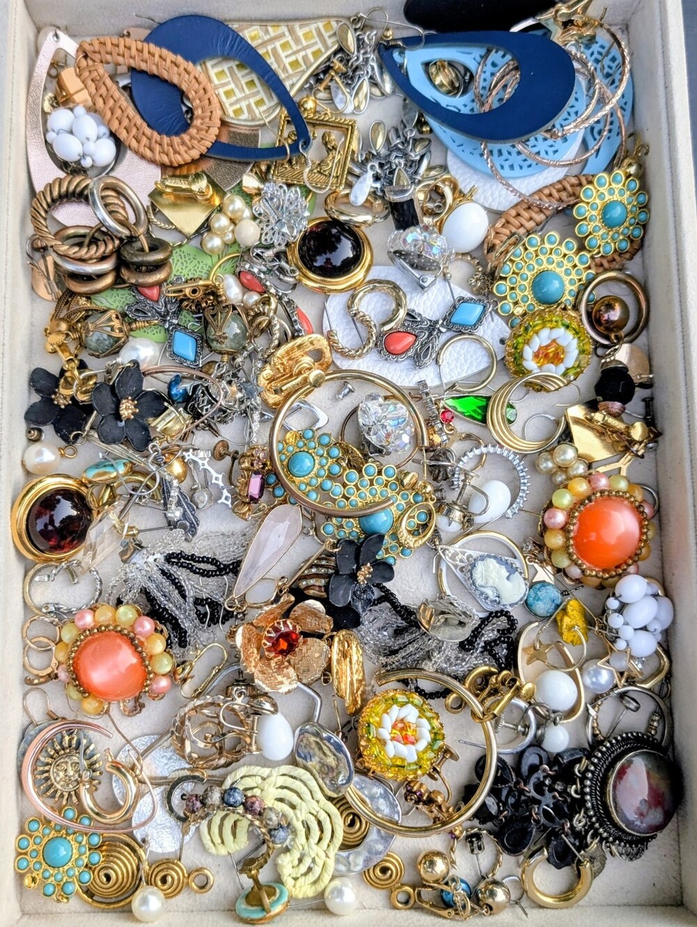 Bulk Earrings | Unsorted | Craft Jewelry Mix DIY Art Lot